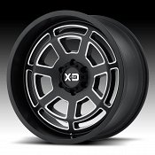 XD Series XD824 Bones Satin Black Milled Custom Wheels Rims