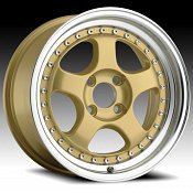 Konig Candy 22MG CA Gold w/ Machined Lip Custom Rims Wheels