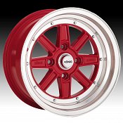 Konig B Bomb BM Gloss Red w/ Machined Lip Custom Rims Wheels