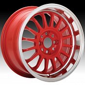 Konig Retrack 20R RK Gloss Red w/ Machined Lip Custom Rims Wheel