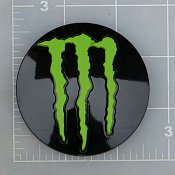 LENS-648MB-5-MG / Monster Energy Gloss Black Pop-Out Center Cap