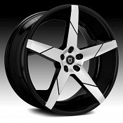 Lexani Invictus-Z Gloss Black Machined Custom Wheels Rims