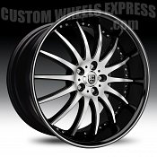 Lexani LX-14 Gloss Black Machined w/ Machined Accent Custom Whee
