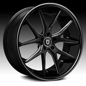 Lexani R-Twelve Black Milled Custom Wheels Rims