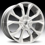 Lexani Lust Silver Machined Custom Rims Wheels