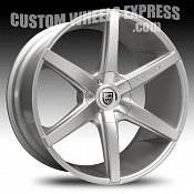 Lexani R-Six / R6 Machined Face w/ Silver Custom Wheels Rims