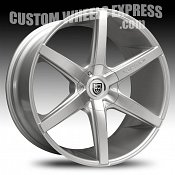 Lexani R-Six / R6 Machined Face w/ Silver