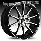 Lexani R-Ten / R10 Machined Gloss Black