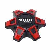 M-946SB / Moto Metal MO969 Black Bolt On Center Cap for 6-Lug Application