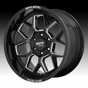 Moto Metal MO803 Banshee Gloss Black Milled Custom Wheels Rims