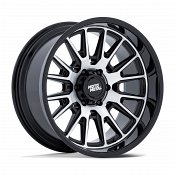 Moto Metal MO814 Tekton Machined Gloss Black Custom Truck Wheels