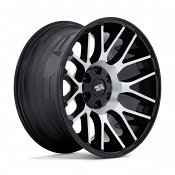 Moto Metal MO816 Overlook Machined Gloss Black Custom Truck Wheels