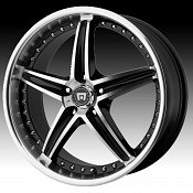 Motegi Racing MR107 107 Gloss Black Machined Custom Rims Wheels