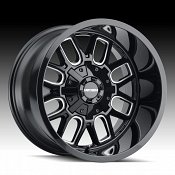 Mayhem Cogent 8107 Gloss Black Milled Custom Wheels Rims