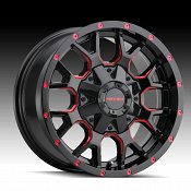 Mayhem Warrior 8015 Gloss Black Red Accents