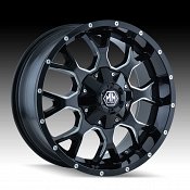 Mayhem Warrior 8015 Gloss Black Milled
