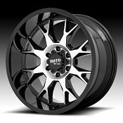 Moto Metal MO806 Talon Machined Gloss Black Custom Truck Wheels Rims