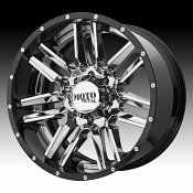 Moto Metal MO202 Chrome / Black Custom Wheels Rims