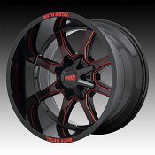 Moto Metal MO970 Black Milled Red Tint