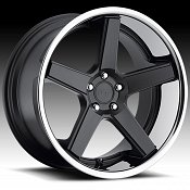 Niche M880 Nurburg Matte Black w/ Chrome Stainless Lip Custom Wh