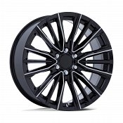 Performance Replicas PR223BE Gloss Black Milled Custom Truck Wheels