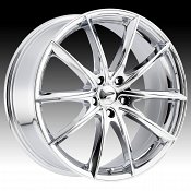 Platinum 435 Flux Chrome Custom Wheels Rims