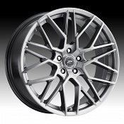 Platinum 459G Retribution Bright Graphite Custom Wheels Rims