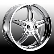 Platinum 269 Fury Chrome Custom Rims Wheels