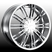 Platinum 290 Monolith Chrome Custom Rims Wheels