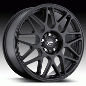 Platinum 404 Arctic Semi Gloss Black Custom Rims Wheels