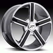 Platinum 499 Dynasty Chrome w/ Black Inserts Custom Rims Wheels