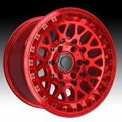 TIS Wheels 555MRT Machined Red Tint Custom Truck Wheels