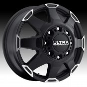 Ultra 025 Phantom Dually Satin Black Machined Custom Wheels Rims