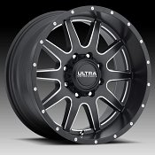 Ultra 189 Trooper Satin Black Milled Custom Wheels Rims