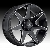 Ultra 205 Tempest Gloss Black Milled Custom Wheels Rims