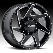 Ultra 206 Vortex Gloss Black Milled Custom Wheels Rims