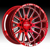 Worx Offroad 818RM Red Milled Custom Truck Wheels