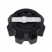 WRX-0081SB / Worx Alloy Satin Black 8-Lug Bolt-On Center Cap