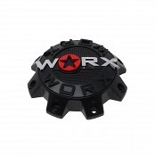 WRX-8808SB / Worx Alloy 8-Lug Satin Black Bolt On Dually Front Center Cap