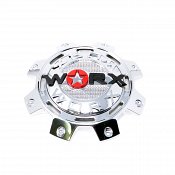 WRX-8899F / Worx Alloy 8-Lug Chrome Dually Front Bolt On Center Cap