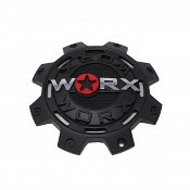 WRX-8899FSB / Worx Alloy 8-Lug Satin Black Dually Front Bolt On Center Cap