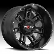 Worx Alloy 808 Beast II Satin Black Custom Wheels Rims