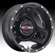 Worx Alloy 801 Triad Dually Satin Black Custom Rims Wheels