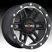 Worx Alloy 804 Tank Satin Black Custom Rims Wheels