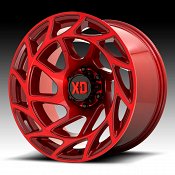 XD Series XD860 Onslaught Candy Red Custom Truck Wheels Rims