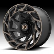 XD Series XD860 Onslaught Machined Black Bronze Tint Custom Truck Wheels Rims