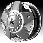 XD Series XD775 Rockstar Dually Chrome Custom Wheels Rims