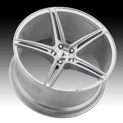 Asanti Black Label ABL-22 Brushed Silver Custom Wheels Rims 3