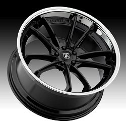 Asanti Black Label ABL-23 Gloss Black Custom Wheels Rims 3