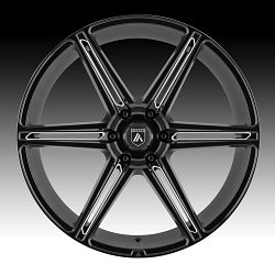 Asanti Black Label ABL-25 Gloss Black Milled Custom Wheels Rims 2